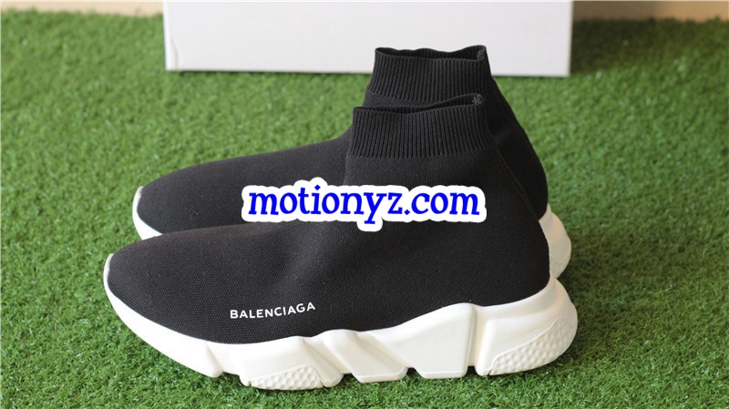 Update Version Balenciaga Speed Trainer Sock Race Runners Black